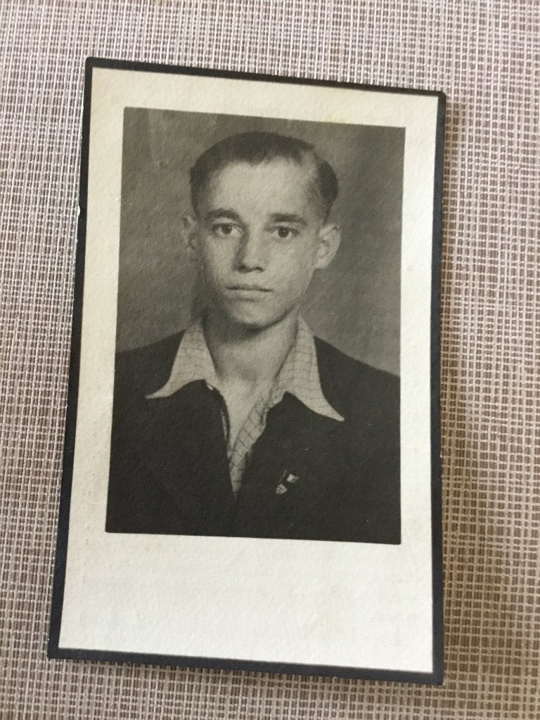 Oorlogsslachtoffer O.Hoste Gent +1943 Duitschland, Verzamelen, Verzenden, Bidprentje