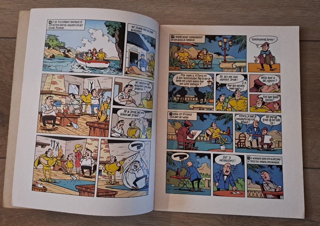 62 - Jerom - De Zwarte Gondel, Boeken, Gelezen, Willy Vandersteen, Eén stripboek, Ophalen of Verzenden