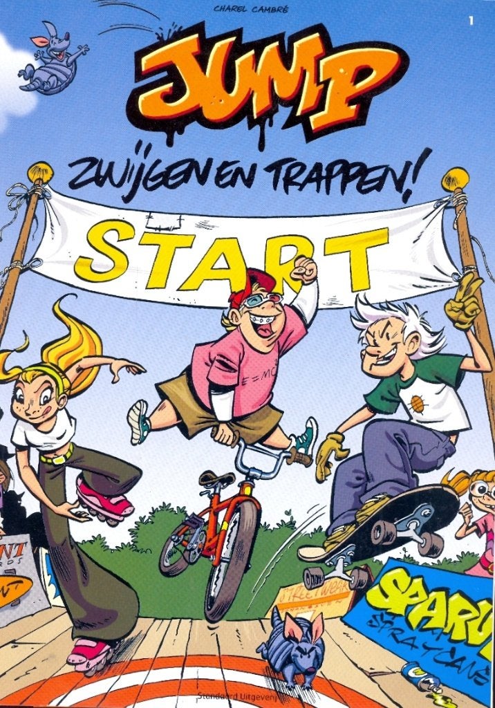 2 stripalbums van de jeugdreeks Jump., Boeken, Meerdere stripboeken, Ophalen of Verzenden, Zo goed als nieuw, Charel Cambré