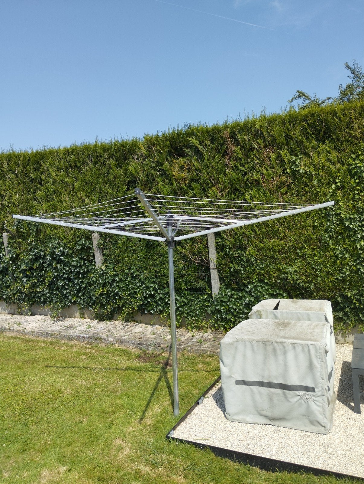 Brabantia droogmolen met originele beschermhoes, Ophalen, Zo goed als nieuw, Droogmolen