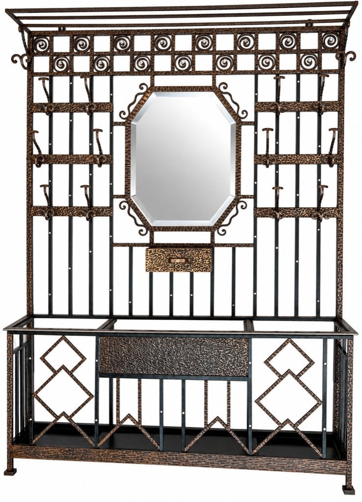 Vestiaire Art-Déco style Coloniale - Miroir biseauté 1939, Enlèvement, Comme neuf
