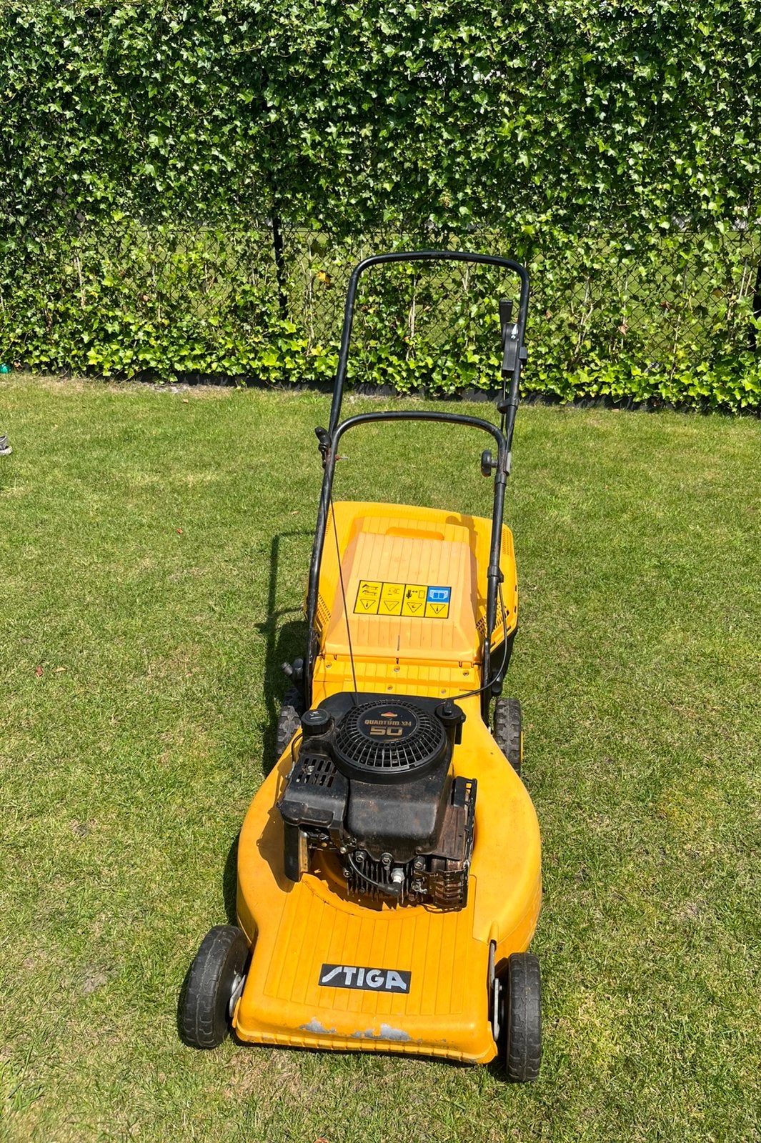 Grasmaaier benzine Stiga, Tuin en Terras, Grasmaaiers, Ophalen, Gebruikt, 50 cm of meer, Benzine-grasmaaier