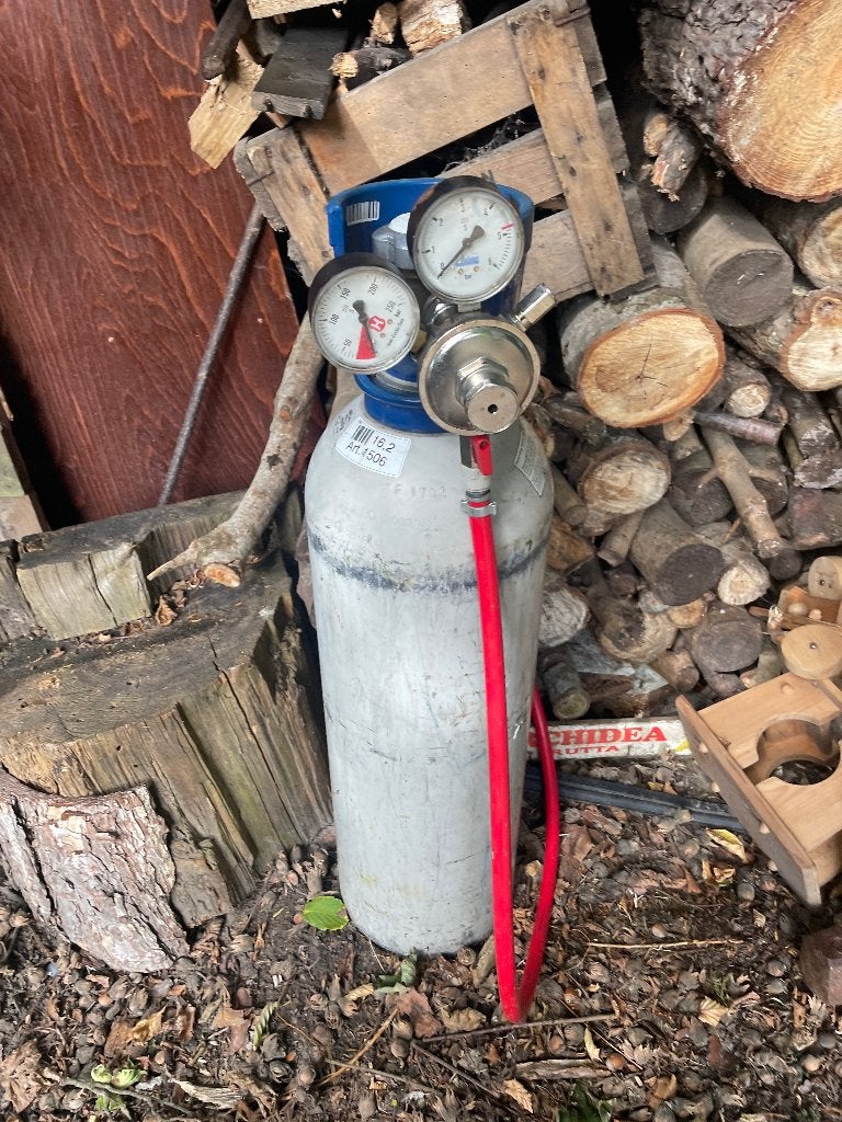 Gasfles CO2, Ophalen