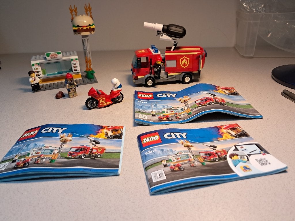 lego city 60214 brand hamburger restaurant 2019, Lego, Compleet, Ophalen of Verzenden, Complete set