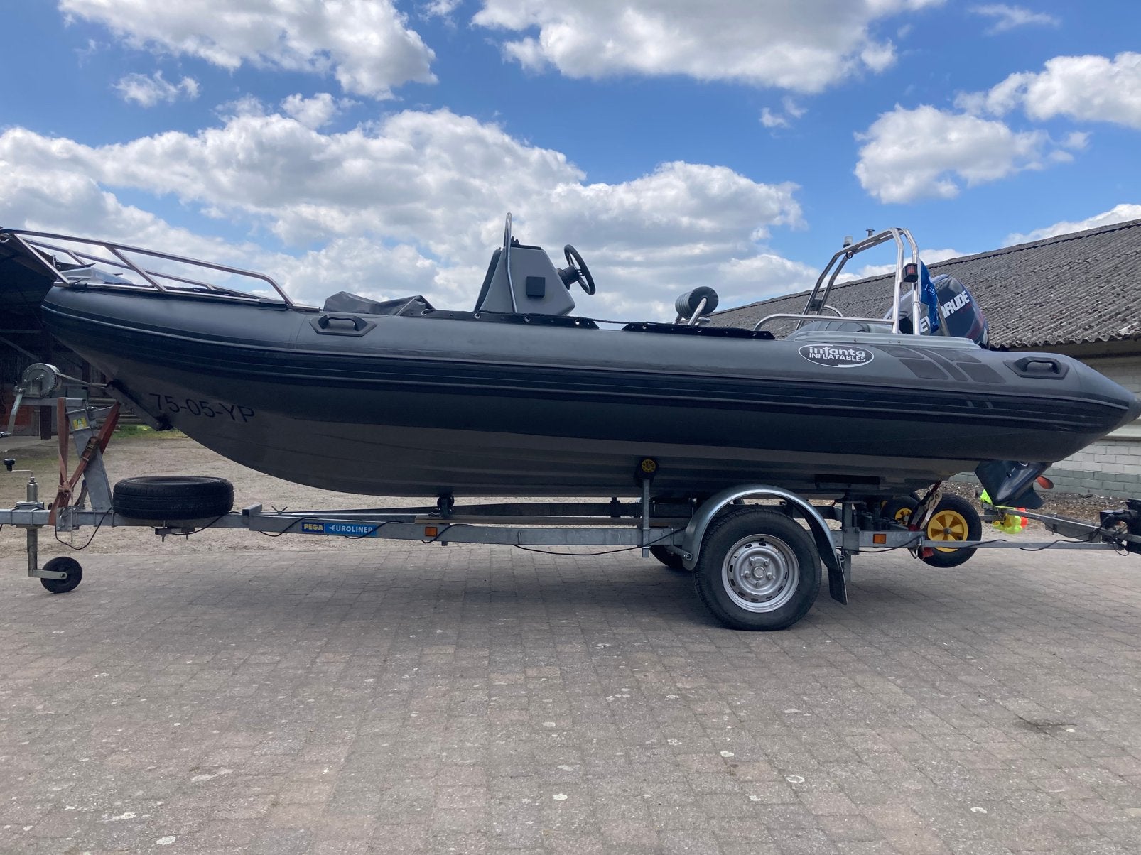Infanta 5.2 met Evinrude 75 E-Tec, Watersport en Boten, Gebruikt, 5 m, 75 pk, 2 m