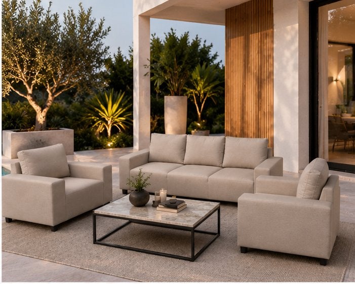 Luxe sunbrella Loungeset | Sunbrella | Direct uit voorraad, Ophalen