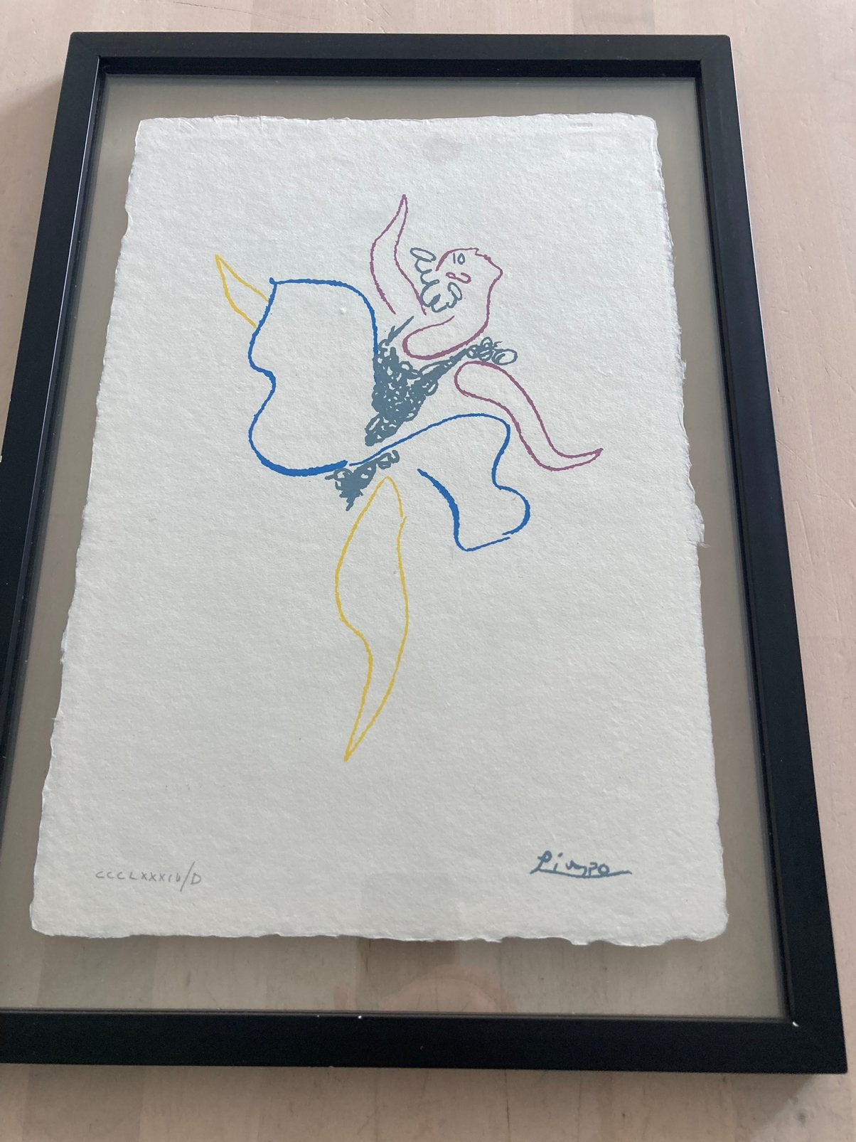 Lithographie de Picasso numérotée, Numéroté, Enlèvement