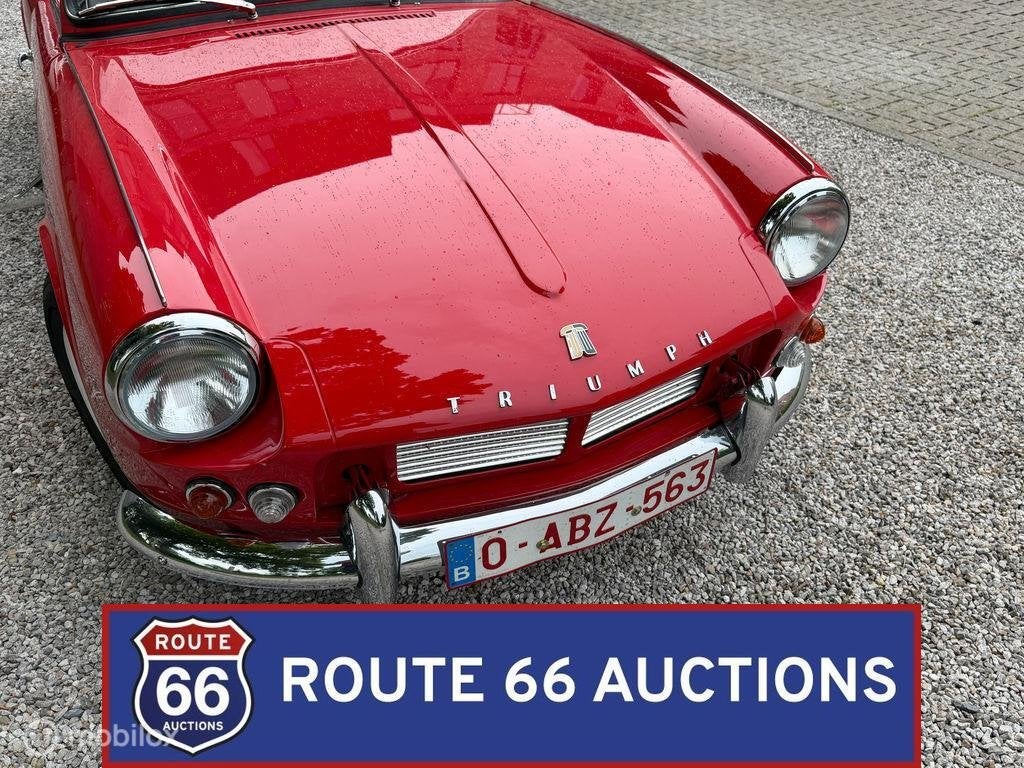 Triumph Spitfire 4 Mk1 | 1963 | Route 66 Auctions, Autos, Achat, Entreprise, Boîte manuelle, Triumph