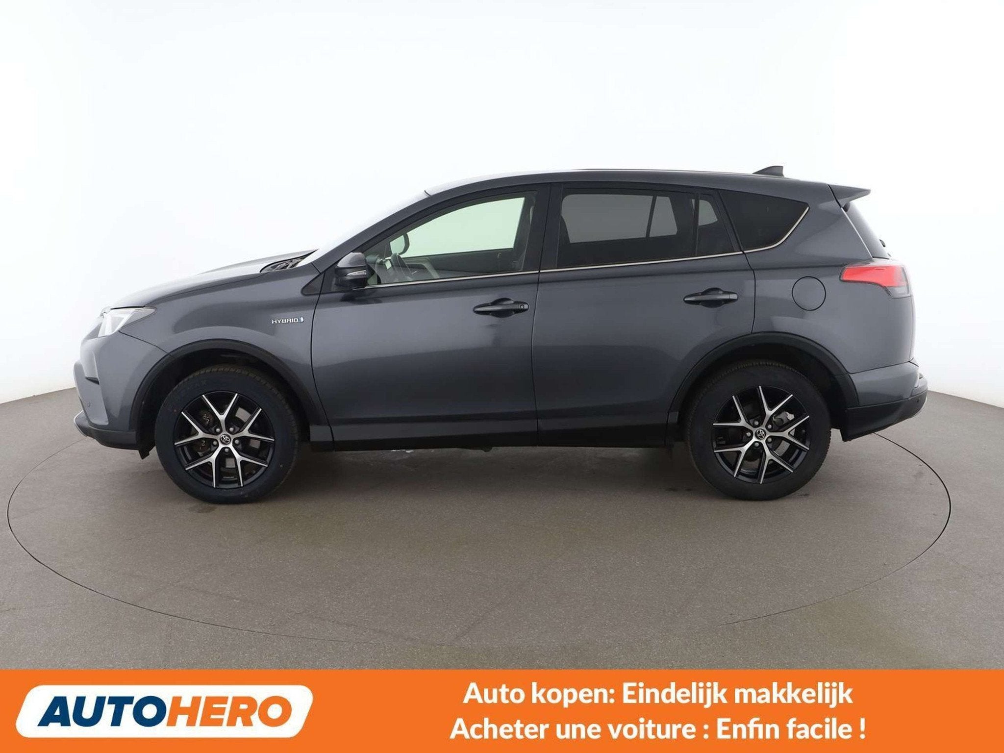 Toyota RAV4 2.5 Hybrid Active (année de construction 2017), Argent ou Gris, Noir, 5 portes, 5 places