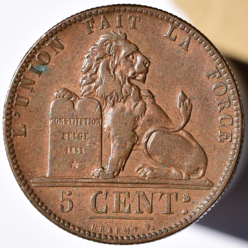 5 centimes cuivre 1848 , Léopold 1er, Timbres & Monnaies, Envoi, Autre, Monnaie en vrac