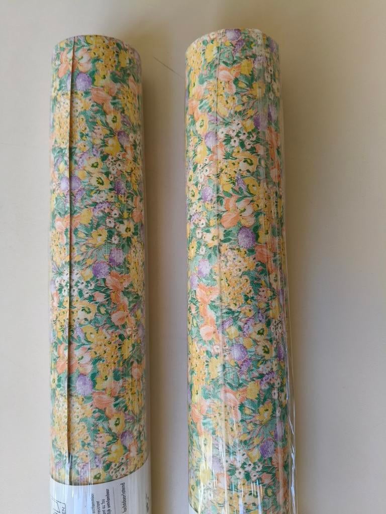 Behangpapier met bloemetjes vinyl, Huis en Inrichting, Ophalen
