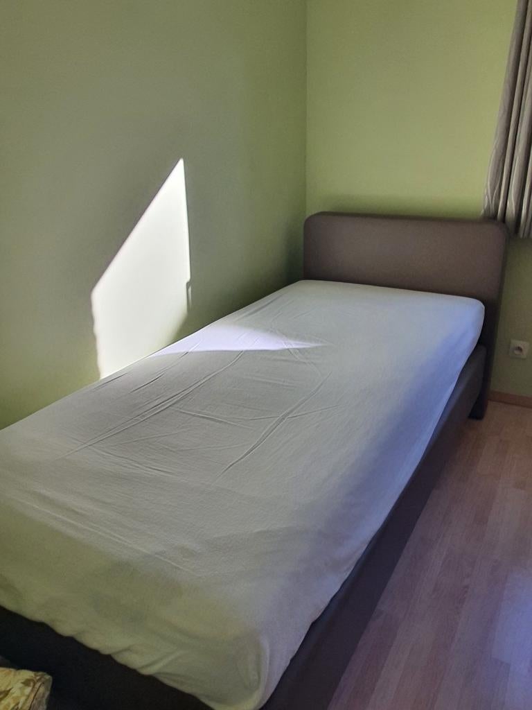 Boxspring 1 persoon 90x200cm, Ophalen, Gebruikt, 90 cm, Eenpersoons