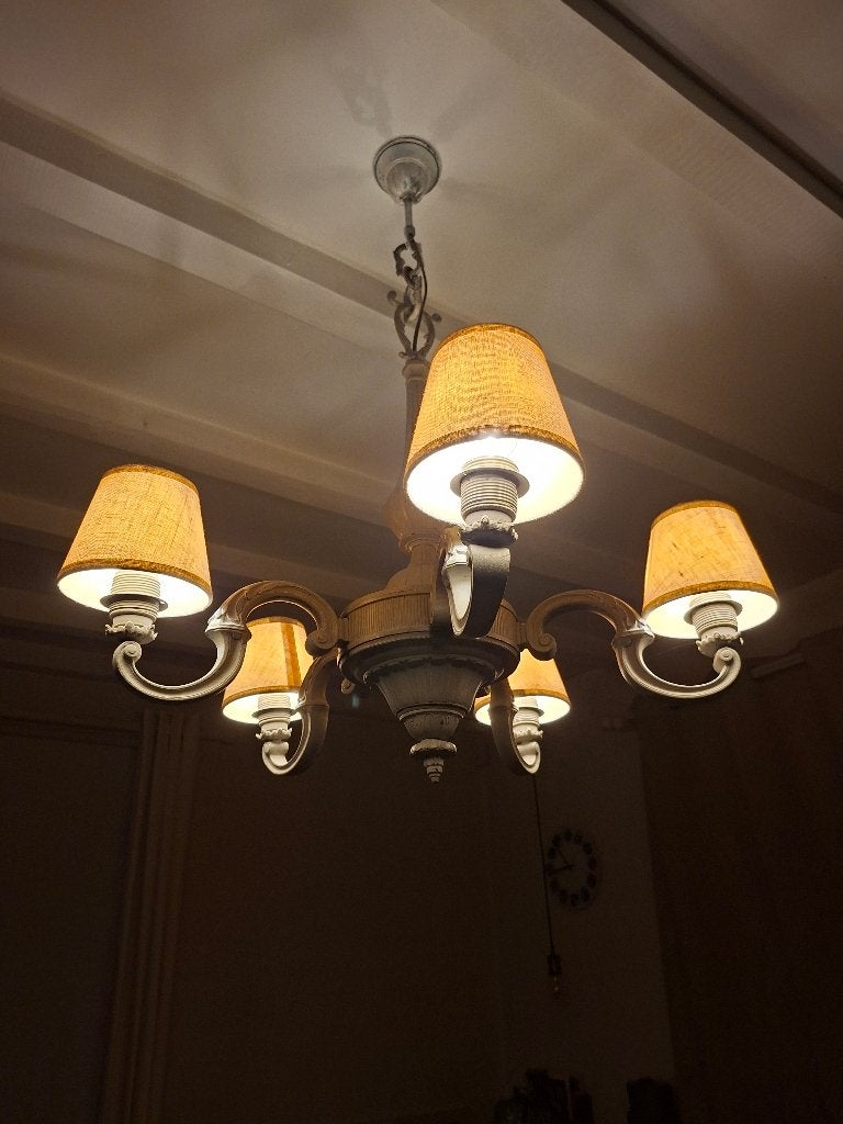 Lustre ancien en bronze, Antiquités & Art, Enlèvement