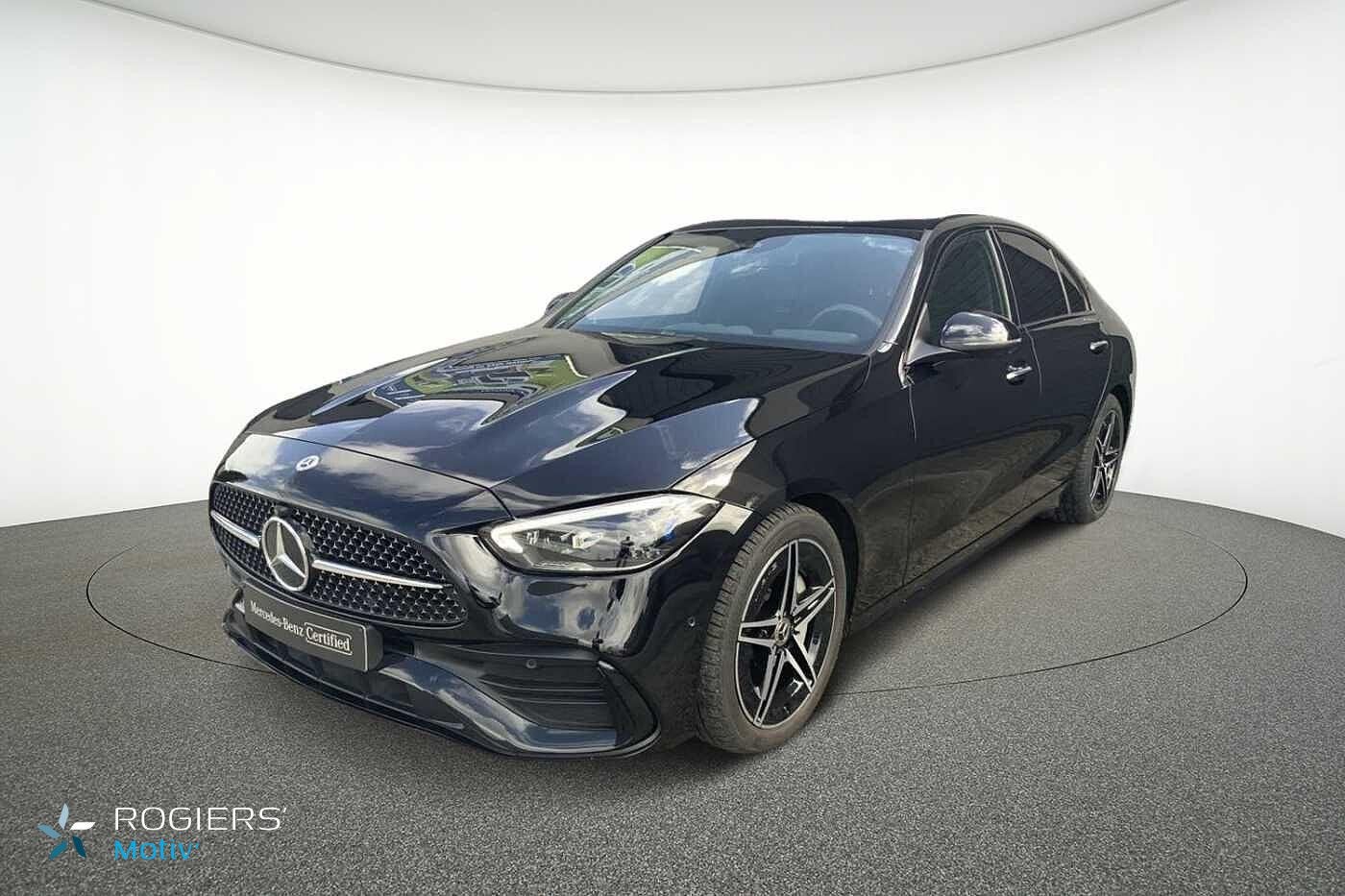 Mercedes-Benz C-Klasse 180 AMG Line (automatique), Achat, 1800 kg, Entretenue par le concessionnaire, Noir