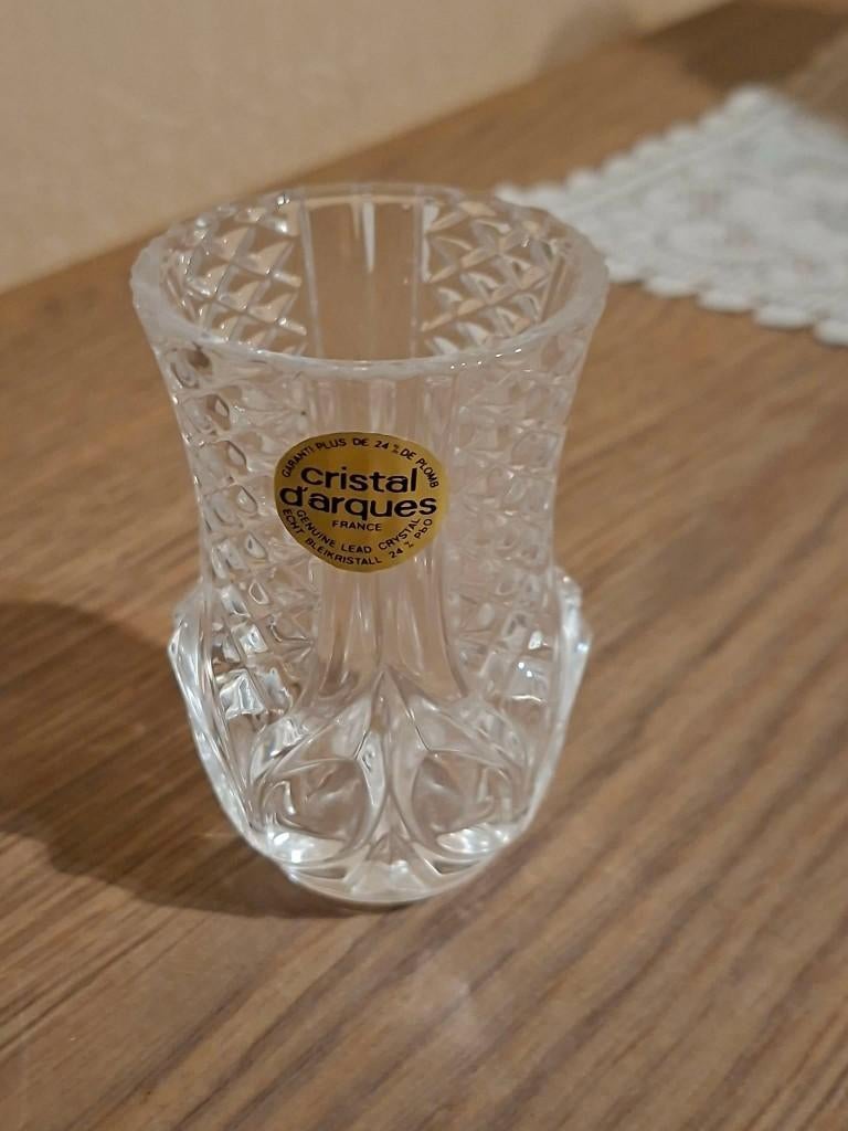 Vintage kristallen vaasje / Cristal D'Arques, Antiek en Kunst, Antiek | Vazen, Ophalen of Verzenden