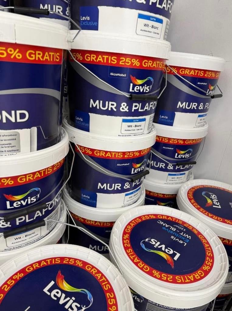 ‼️SUPER PROMOS SUR NOS PEINTURE LÉVIS MAT SATIN, PRIMER ‼️, Bricolage & Construction, Neuf, Enlèvement, Rue de Mons 164 bC, 7380 Quievrain