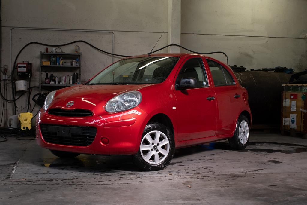 Nissan Micra - Climatiseur essence Bluetooth, Autos, Rouge, Euro 5, Achat, Entreprise