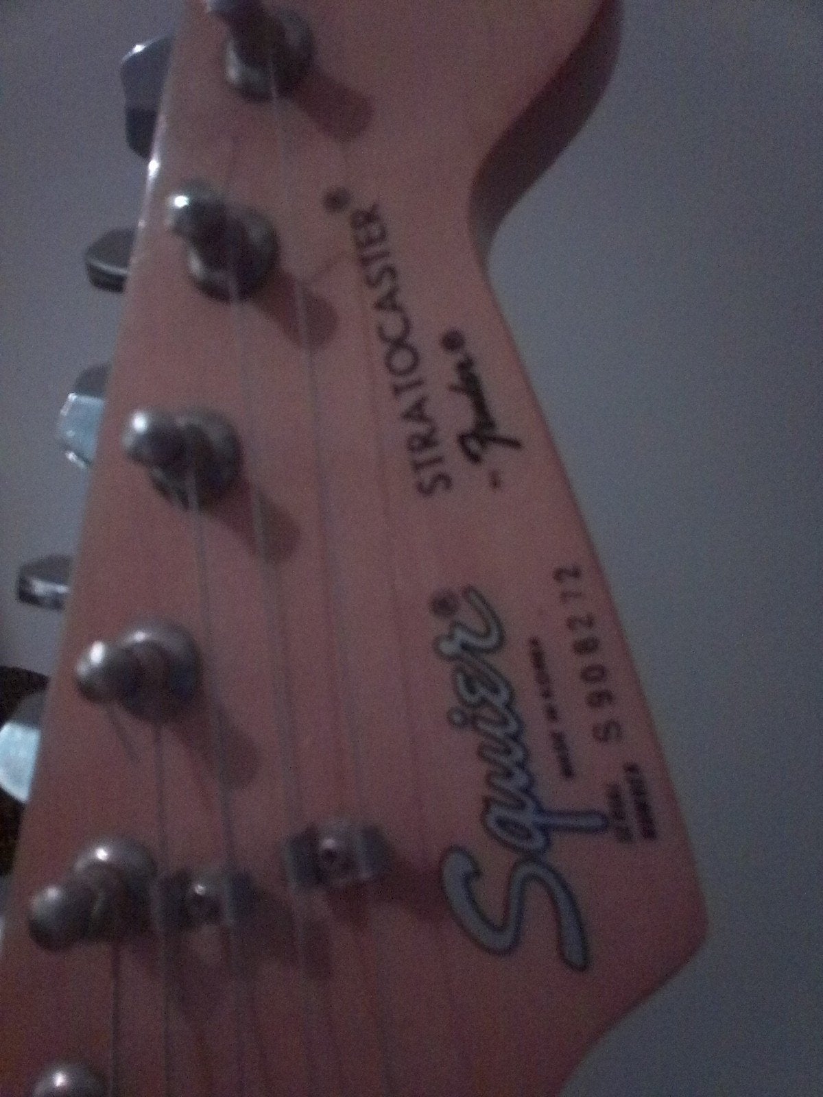 rare squier by Fender strat Cherry Korea année 89-90, Enlèvement, Utilisé, Solid body, Fender