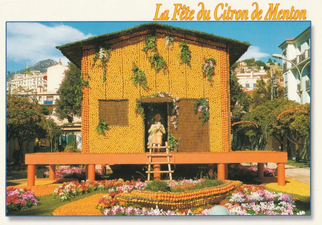 FOLKLORE -  Citroenfeest in Menton., Envoi, Non affranchie, Autres thèmes