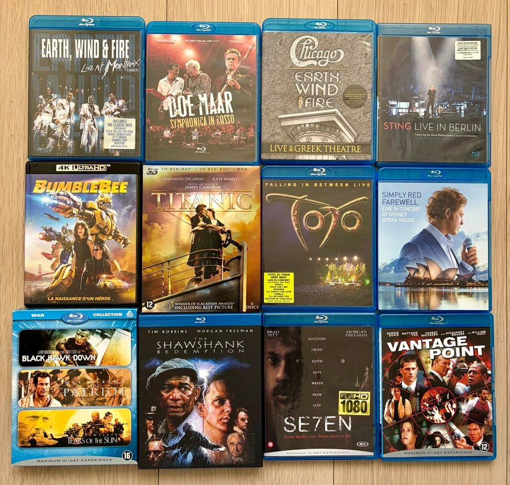 Blu-ray & 4K Collectie te Koop – Films & Live Concerten, Cd's en Dvd's, Ophalen, Zo goed als nieuw
