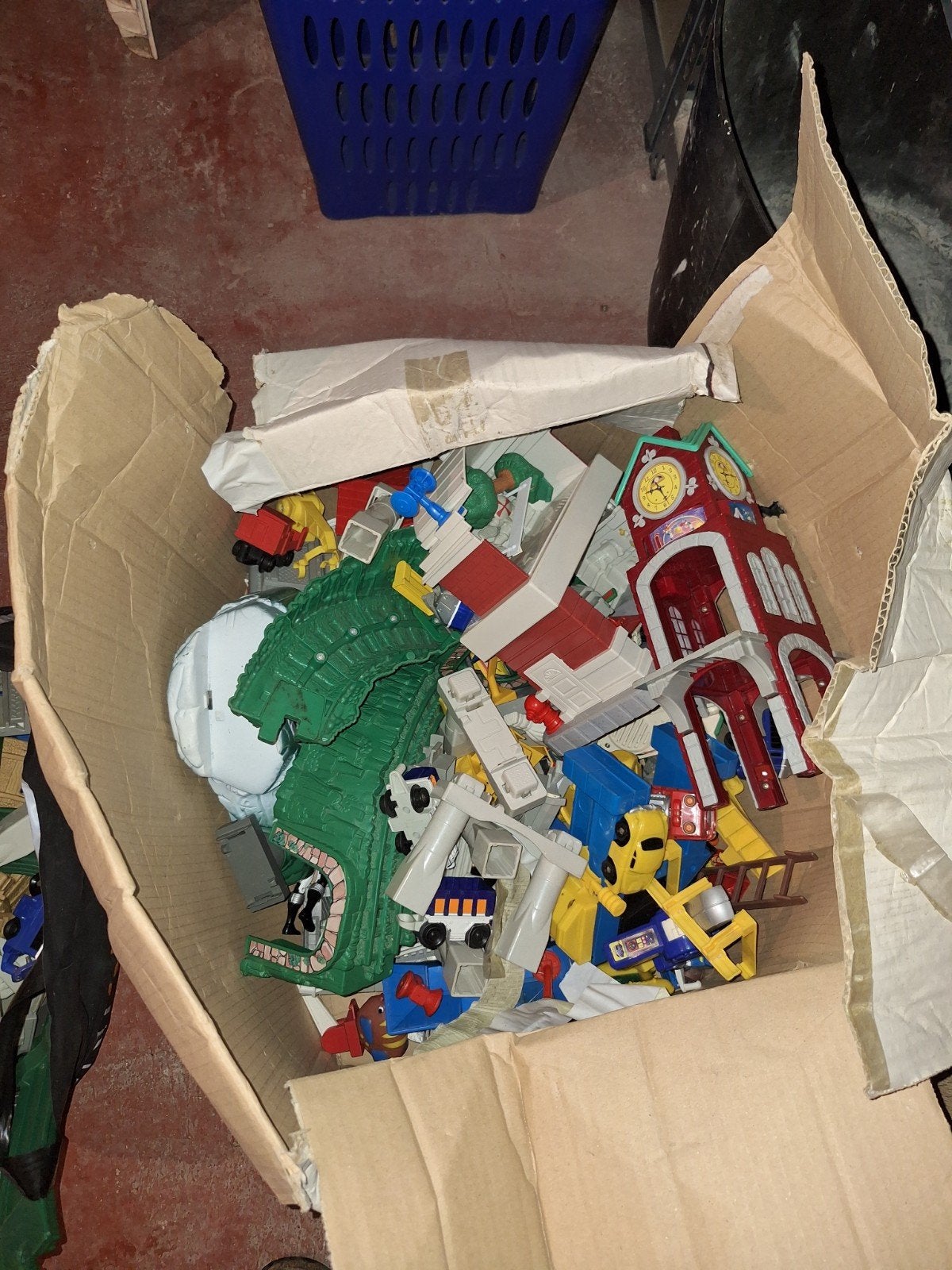 Fisher-Price trein, Ophalen