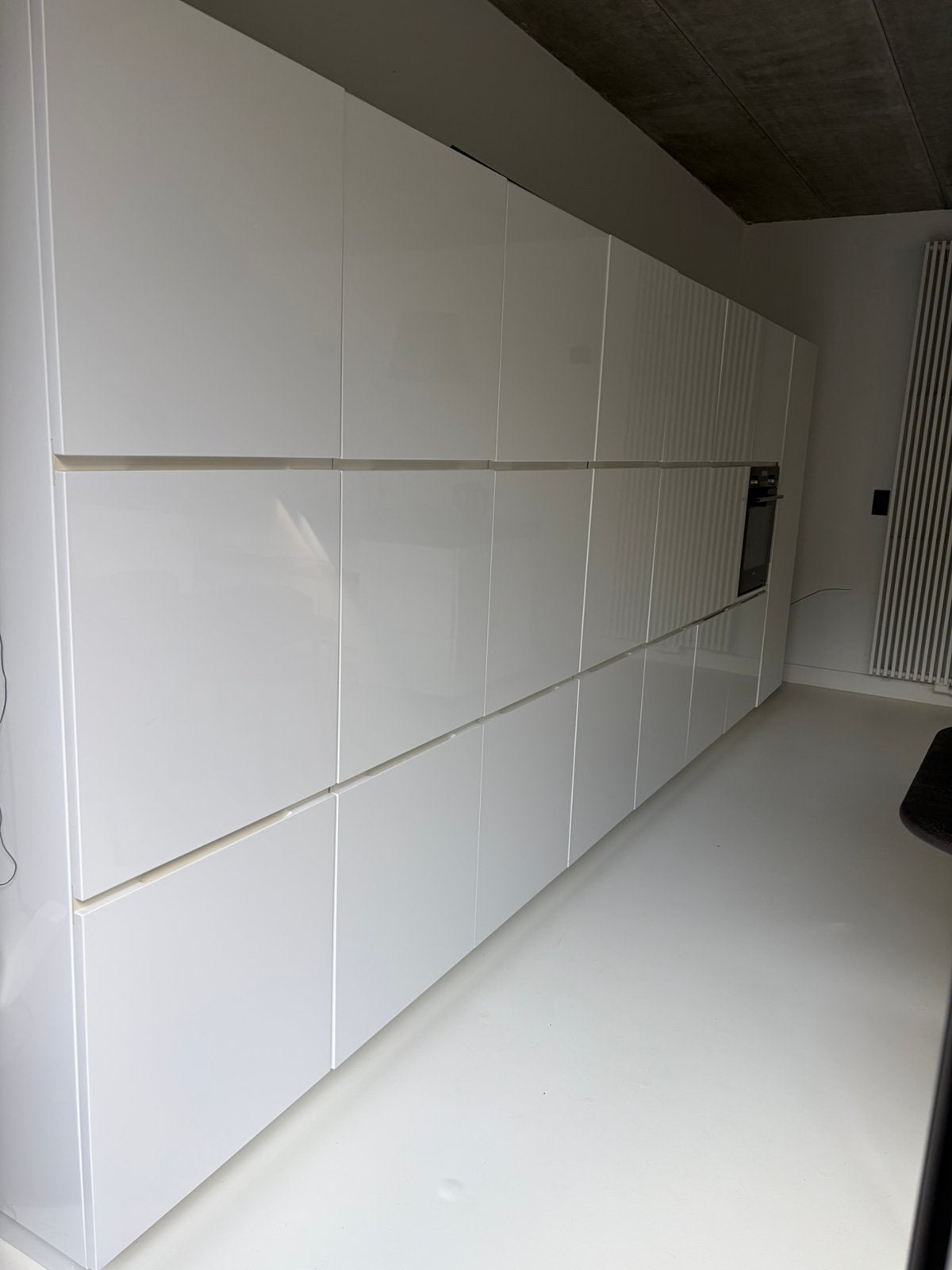 7 hoge kasten - wit hoogglans - samen of apart te koop, Huis en Inrichting, Ophalen, Gebruikt, Minder dan 150 cm, Overige houtsoorten