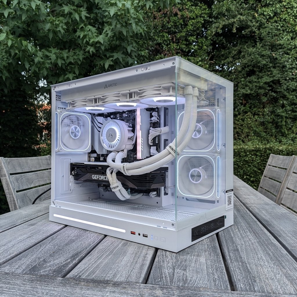 Witte Gaming PC | RTX 3080 | Ryzen 7 8700F | 16GB DDR5 | 1TB, Computers en Software, Desktop Pc's, Nieuw, Ophalen of Verzenden