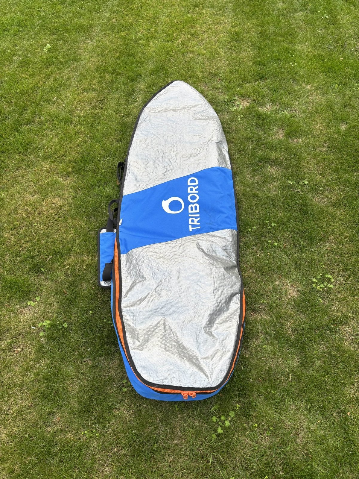 Planche de surf + sac de planche + laisse + palmes, Enlèvement, Utilisé, Shortboard, Avec sac de transport