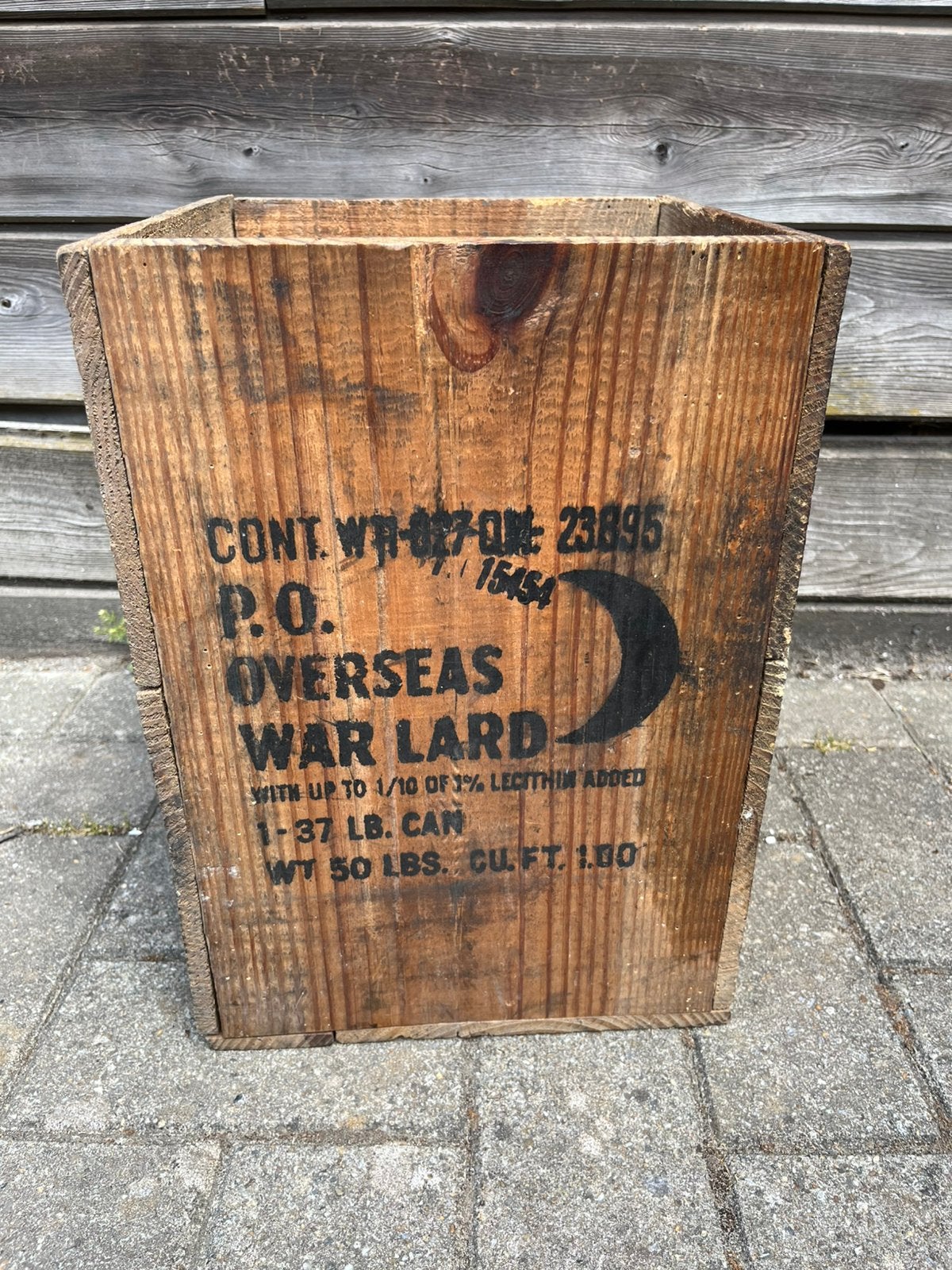 Caisse US ww2 Lard, Enlèvement ou Envoi