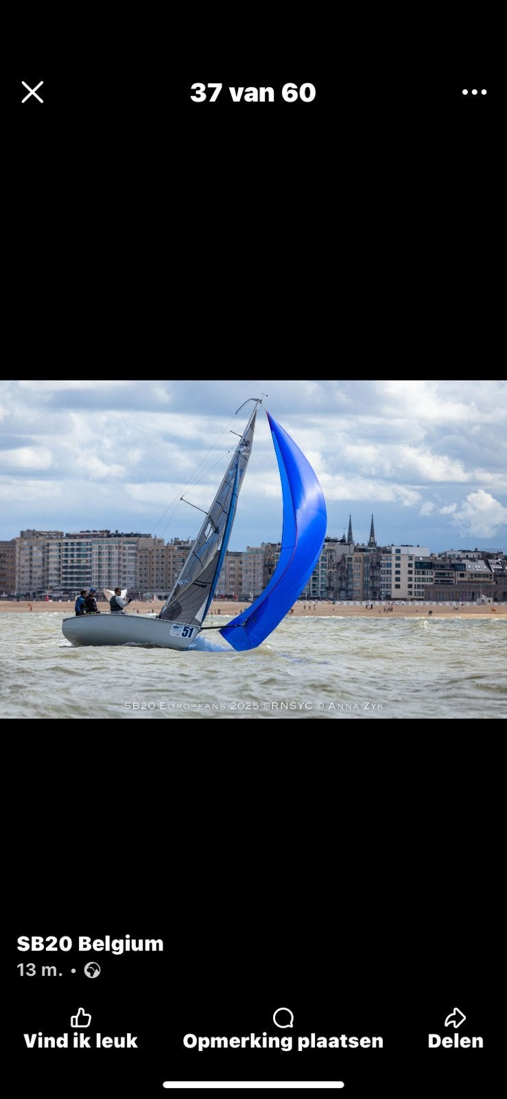Sportzeilboot SB20 (Laser 20 voet), Laser, 140 cm, 5 pk, Laser