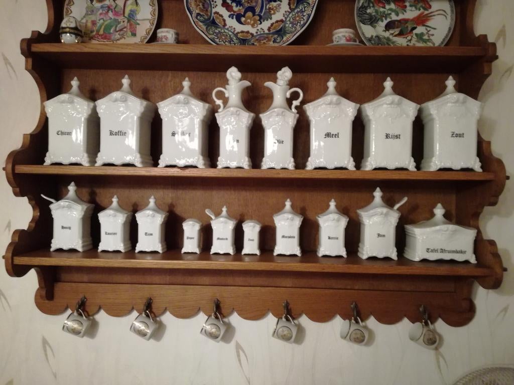 grote collectie voorraadpotten, Bavaria porselein, Ophalen of Verzenden