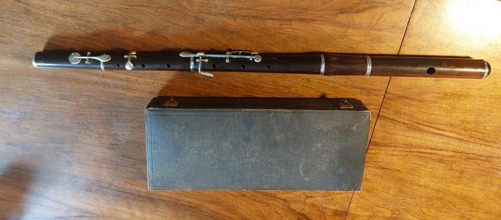 Houten dwarsfluit lecomte Paris, Musique & Instruments, Enlèvement, Flûte traversière