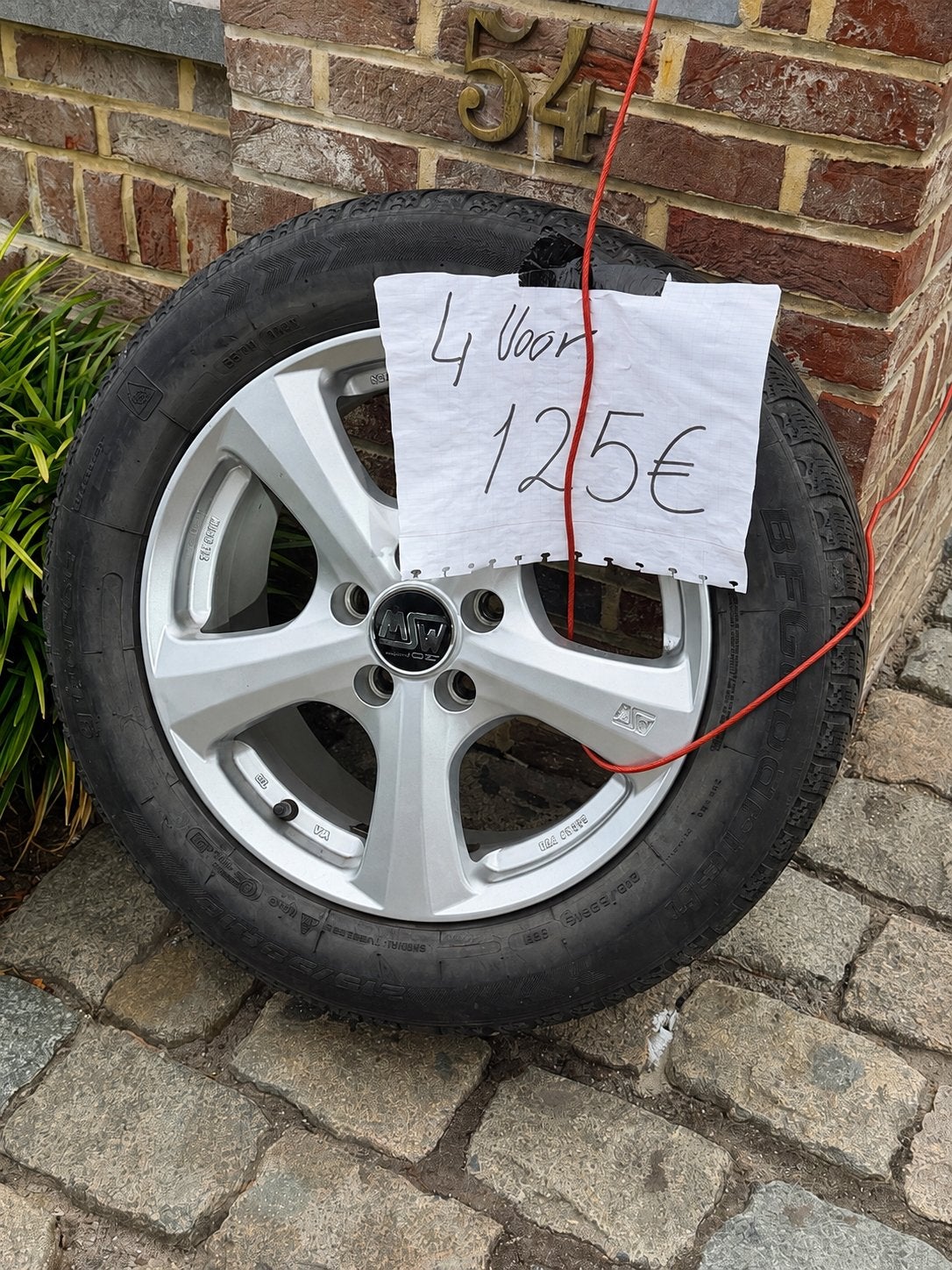 4x MSW by OZ lichtmetalen velgen, Auto-onderdelen, Ophalen, Winterbanden, Velg(en)