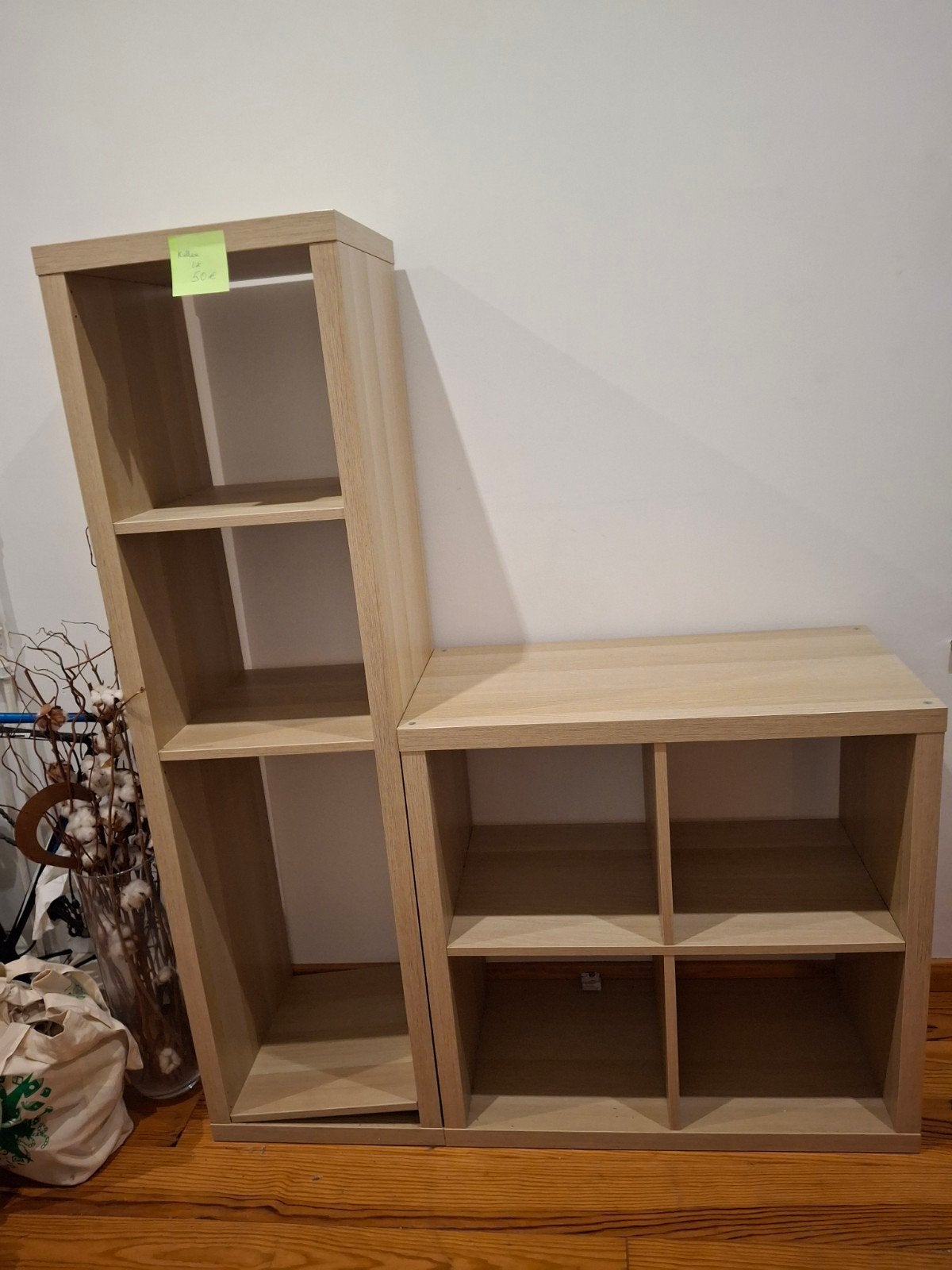 IKEA KALLAX - Effet bois clair - lot de 2, Enlèvement, Comme neuf, Étagère