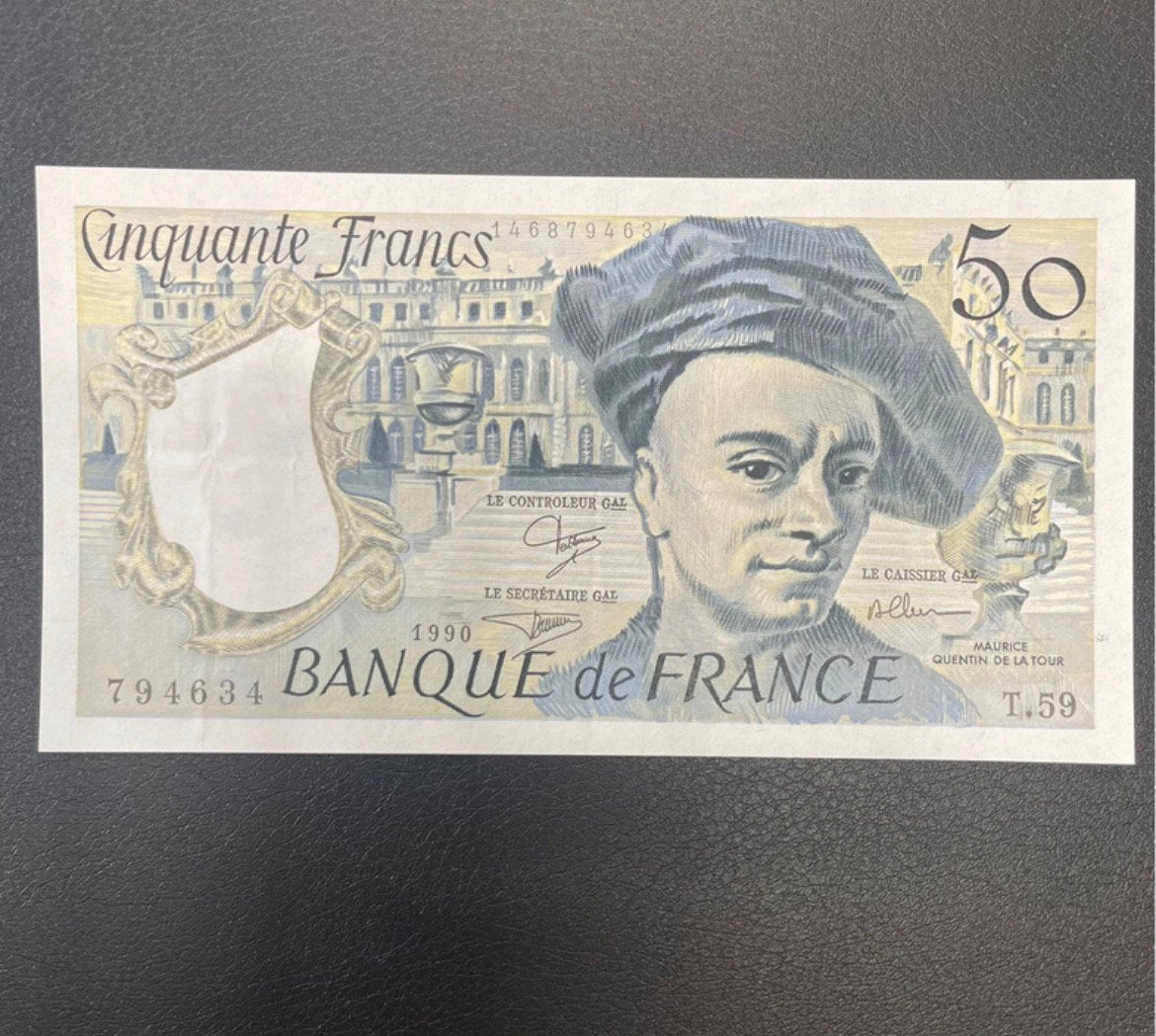 50 Francs Quentin-ticket van de Tour France 1990 TTB+, Ophalen of Verzenden, Frankrijk, Los biljet