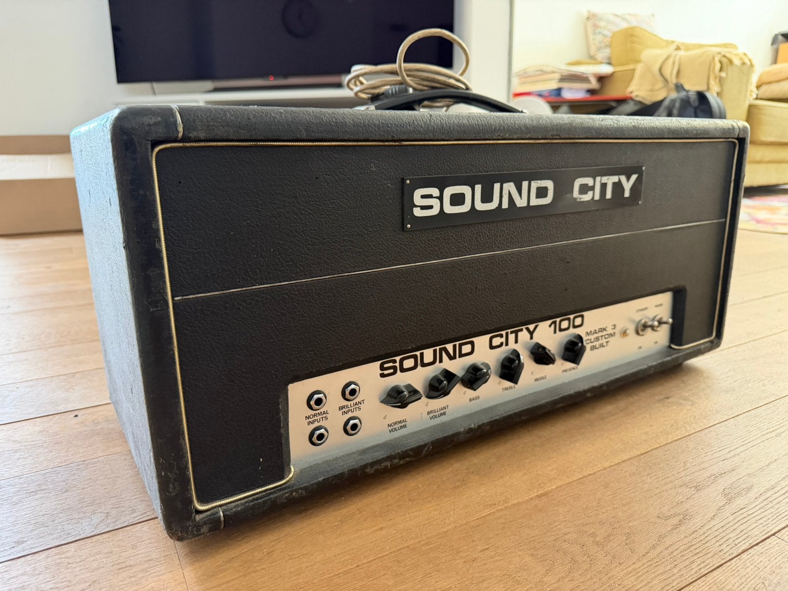 Sound City B100 1968 Mark 3, Musique & Instruments, Amplis | Basse & Guitare, Utilisé, Guitare, 100 watts ou plus, Enlèvement
