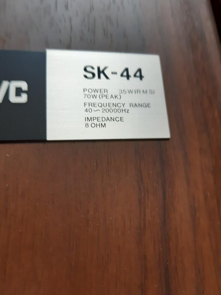 Luidsprekers jvc sk 44, Enlèvement, JVC