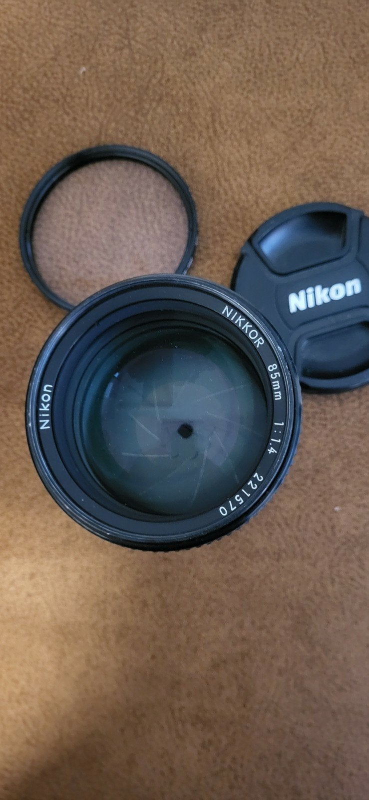 Nikon MF Nikkor 85mm f/1.4 AIS, filtre UV, comme neuf, TV, Hi-fi & Vidéo, 85 mm, Enlèvement ou Envoi, Lentille standard, Nikon