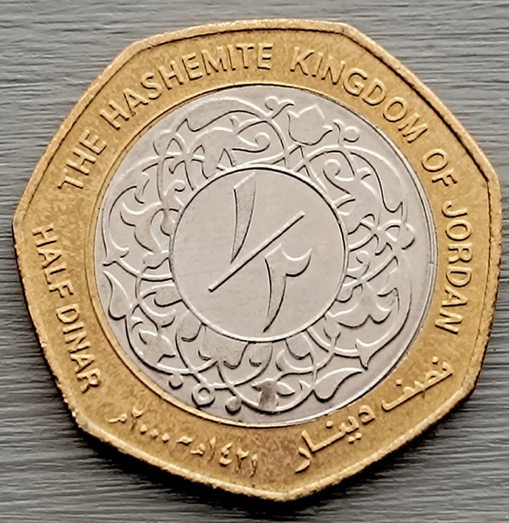 munt Jordanie 1/2 dinar 2000, Enlèvement ou Envoi