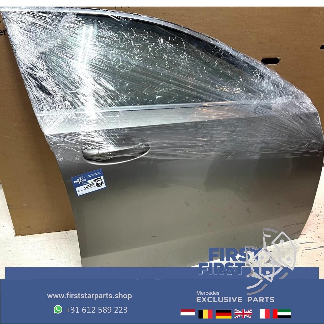 W177 DEUR COMPLEET PORTIER GRIJS RECHTS VOOR Mercedes A Klas, Utilisé, Droite, Porte, -
