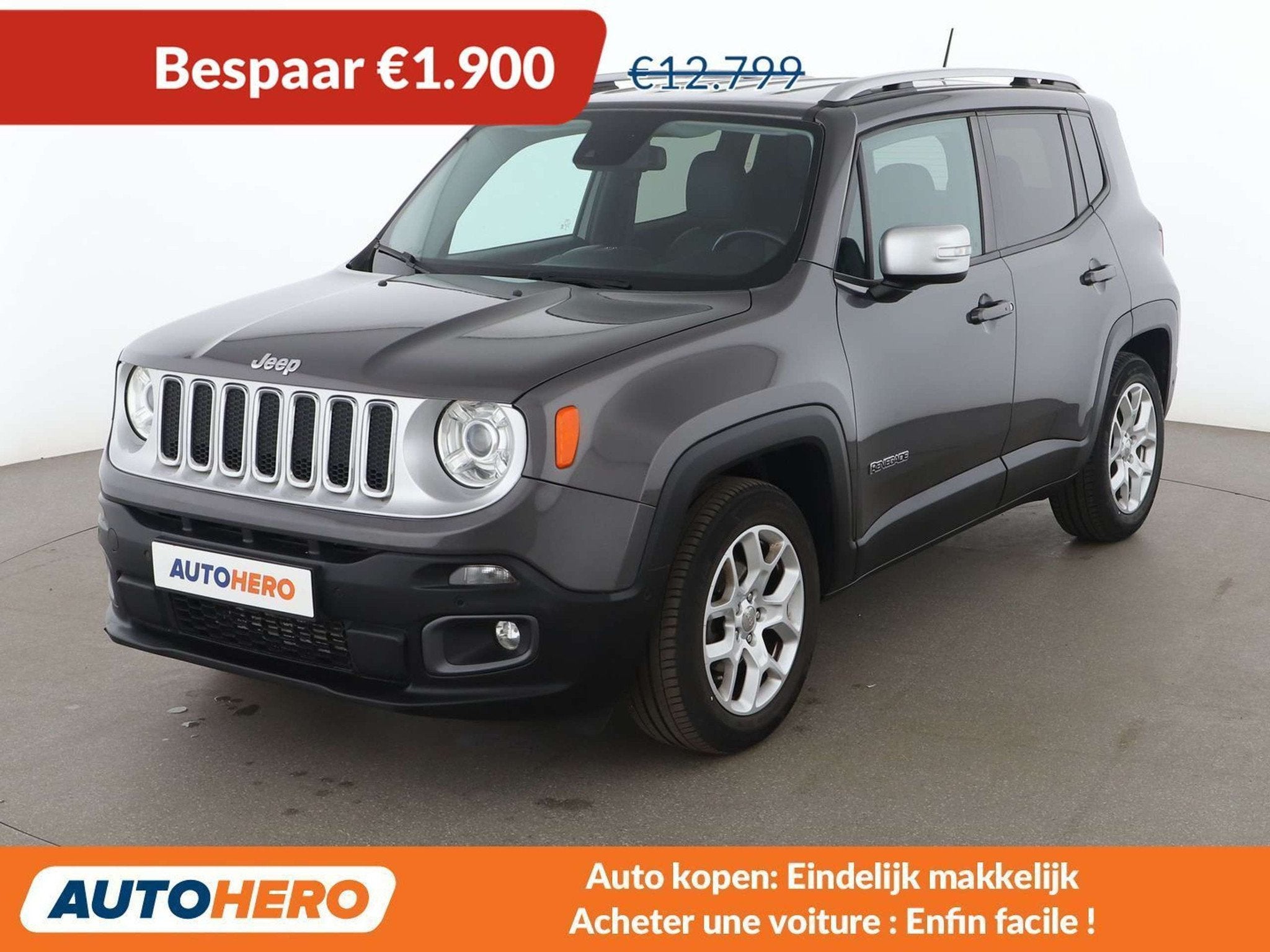 Jeep Renegade 1.4 M-Air Limited FWD (automatique), Autos, Jeep, Argent ou Gris, Achat, 5 portes, 5 places