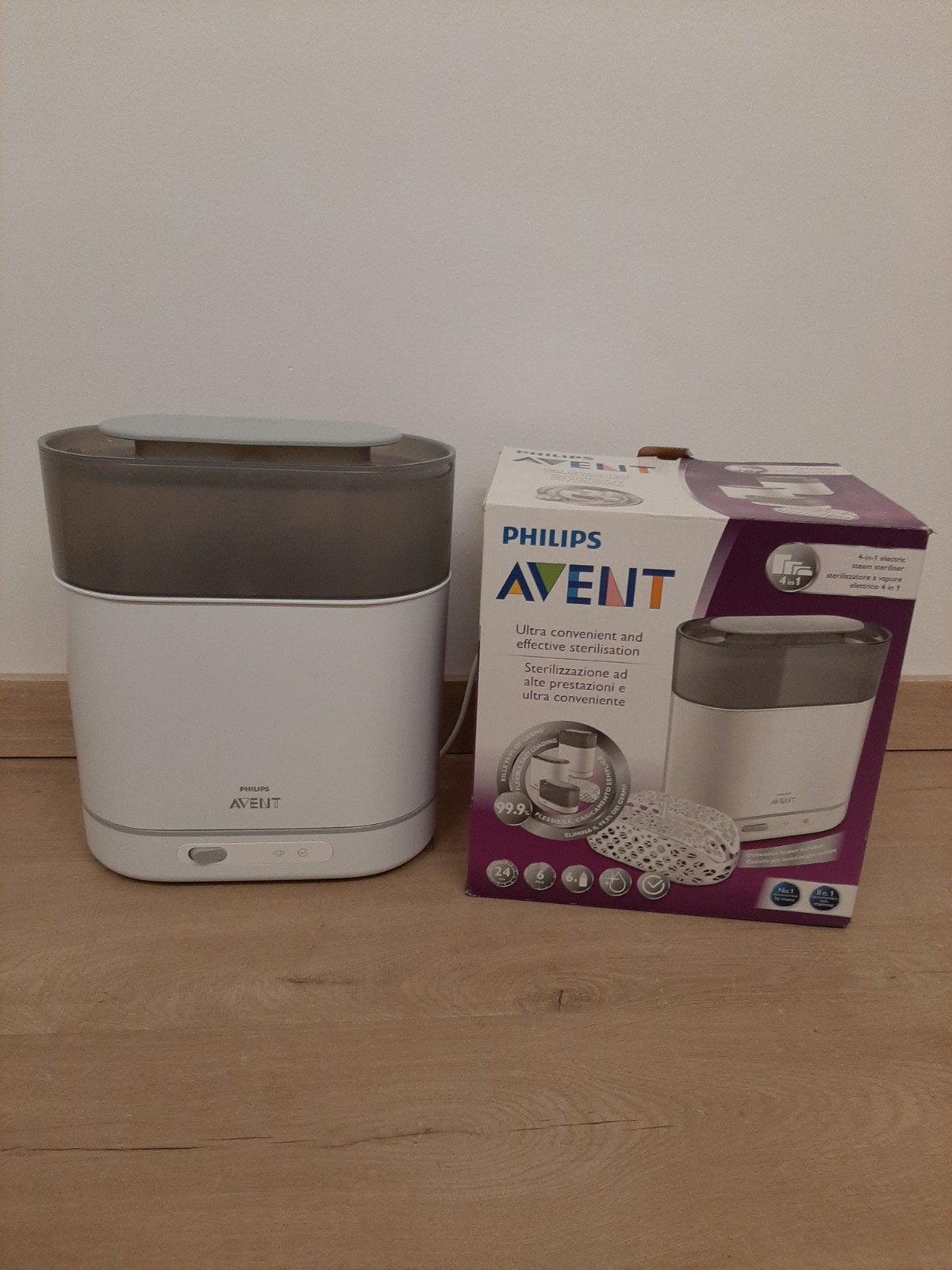 Avent sterilisator, Elektronische apparatuur, Ophalen
