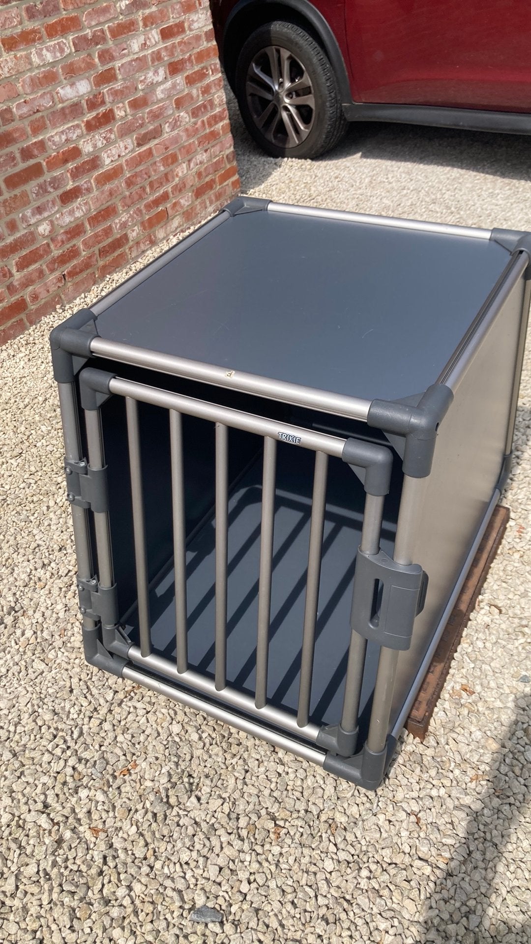 Hondenbench auto Trixie alu, Animaux & Accessoires, Caisses pour chiens, Enlèvement, Utilisé