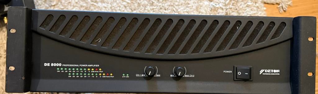DETON DE8000, Audio, Tv en Foto, Versterkers en Ontvangers, Ophalen, Gebruikt, Stereo, 120 watt of meer