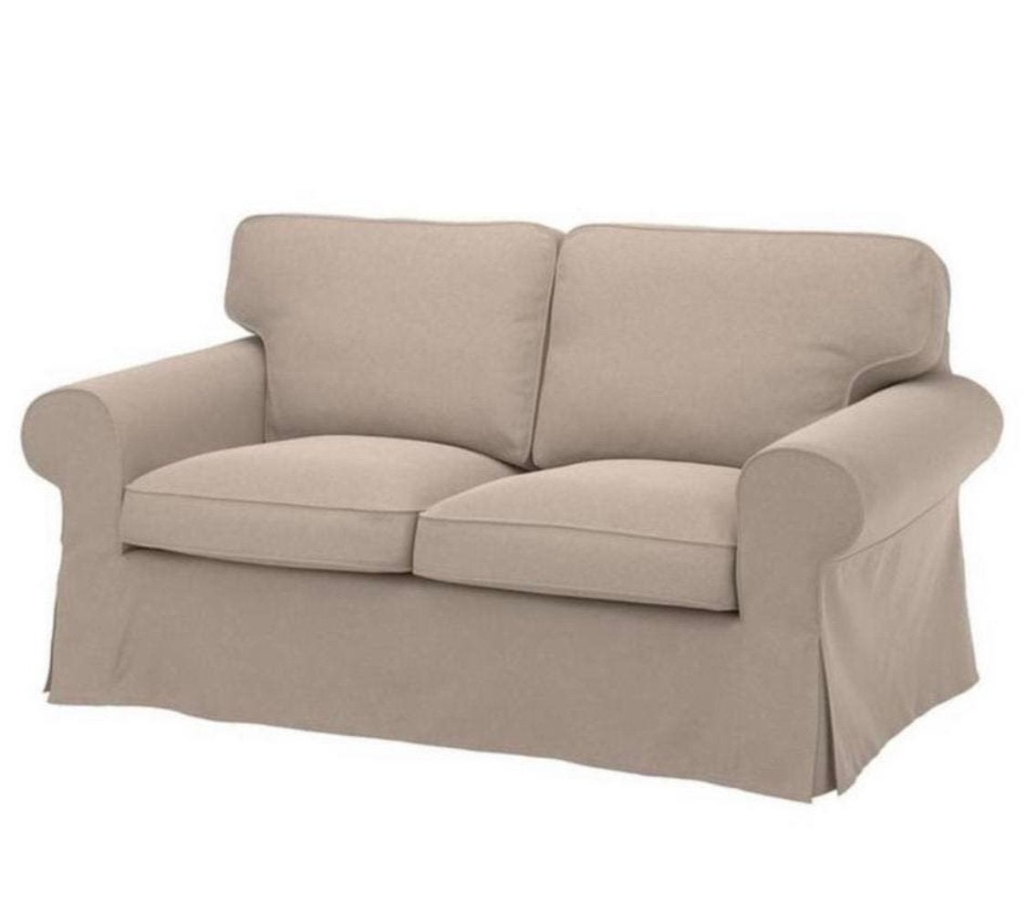 Hoes 2zitzetel Ektorp ikea, Ophalen, Zo goed als nieuw, Beige