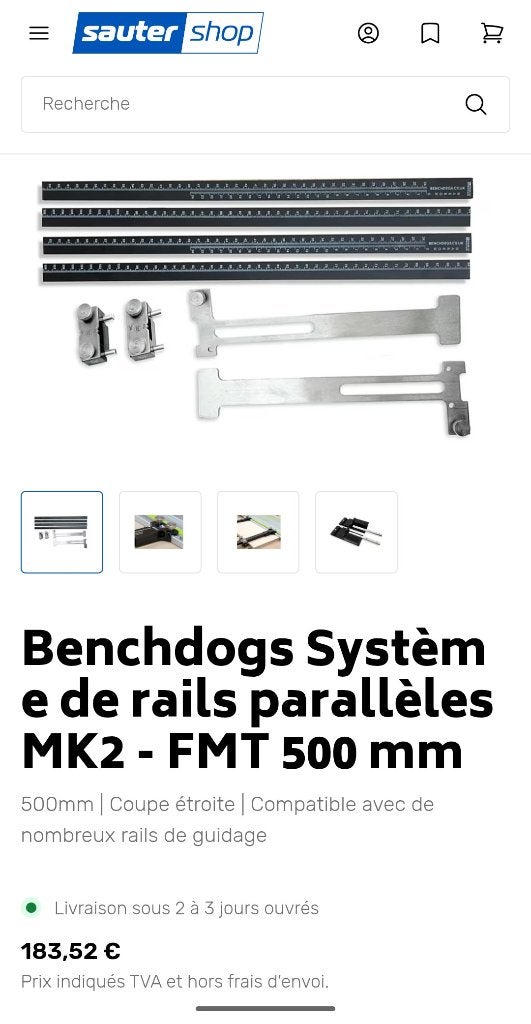 Guide parallèle Benchdog UK Festool Makita, Bricolage & Construction, Enlèvement, Comme neuf, Scie plongeante