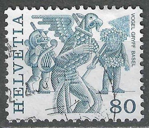 Zwitserland 1977 - Yvert 1040 - Populaire gebruiken  (ST), Verzenden, Gestempeld