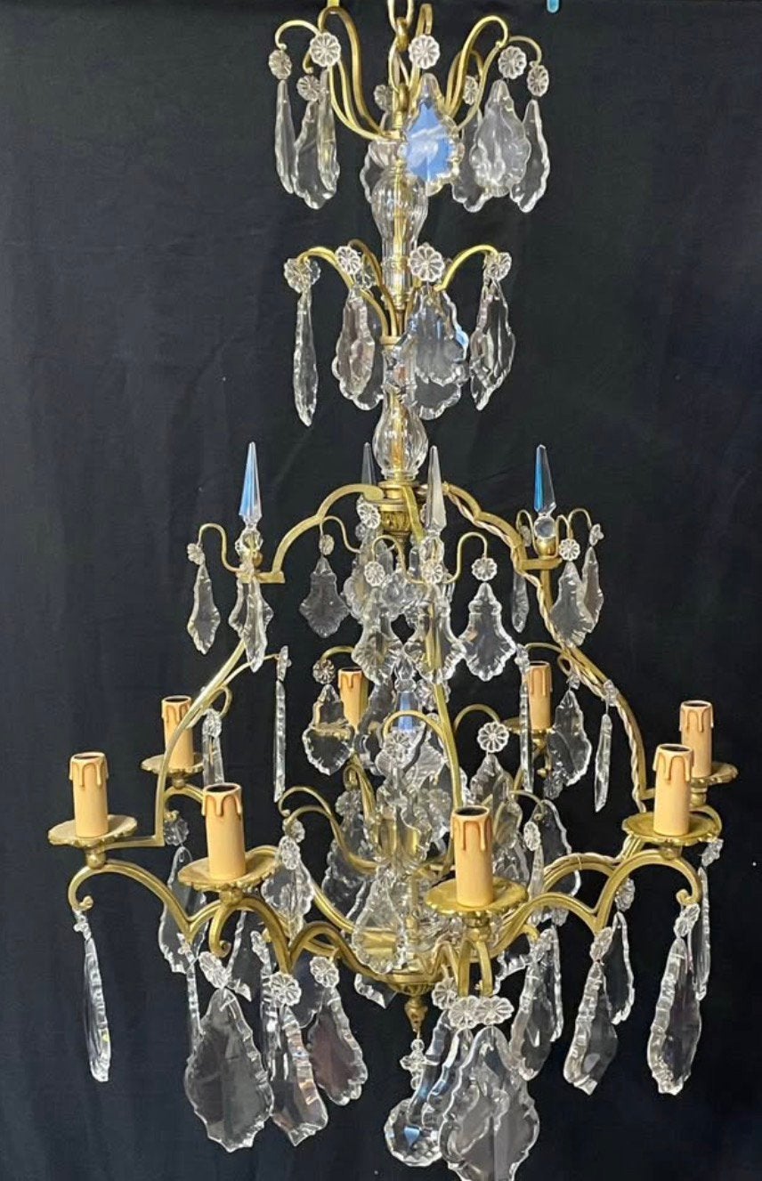 Grand lustre a pampilles, Enlèvement, Comme neuf