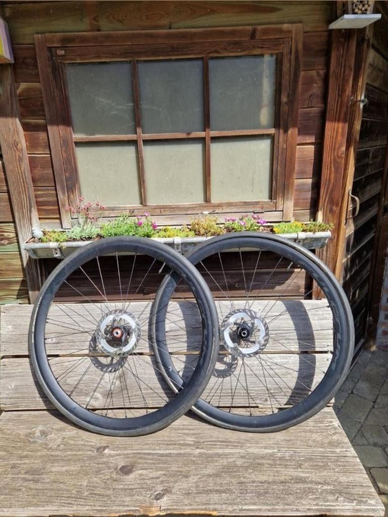 Fulcrum Racing 400 disc wielen., Ophalen, Carbon