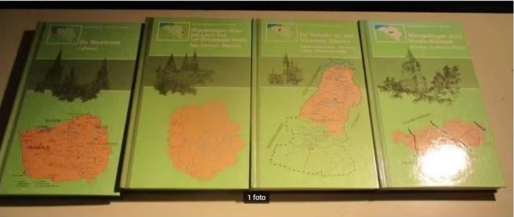 4 Prachtige Wandel Boeken, Boeken, Ophalen of Verzenden, Zo goed als nieuw, Benelux, Fiets- of Wandelgids